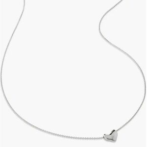 Monica Vinader Heart Charm Necklace